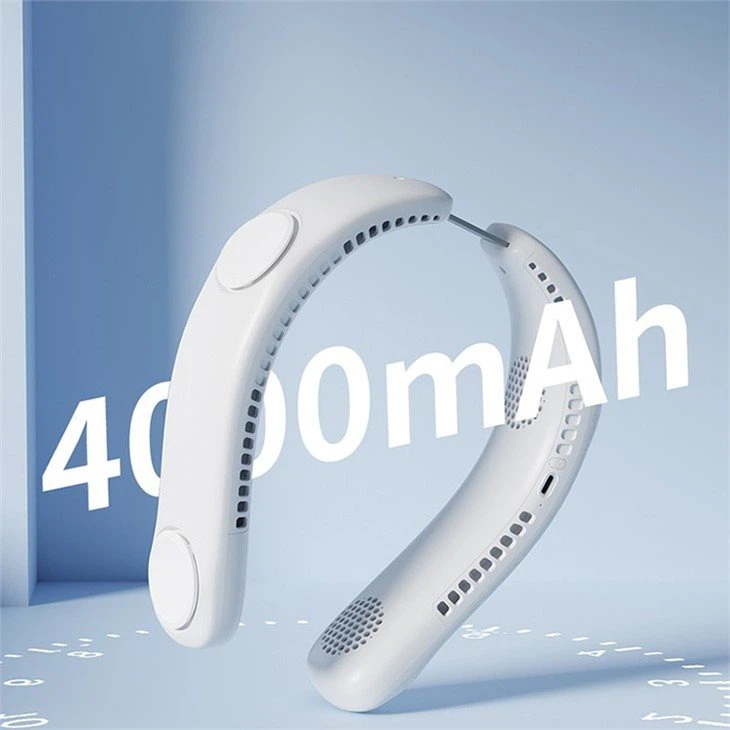 Mini rechargeable neck fan